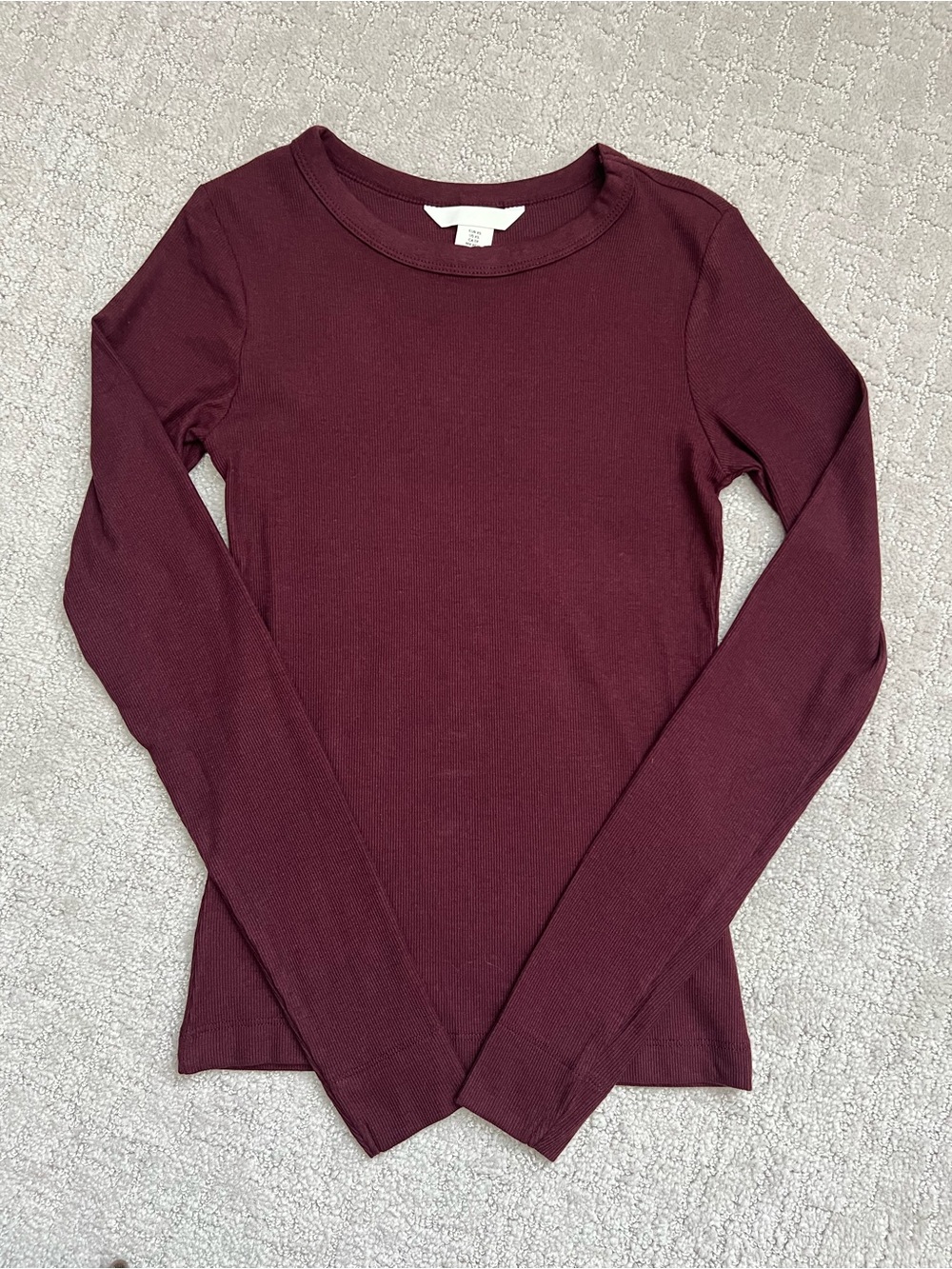 H&M ribbed crew long sleeve